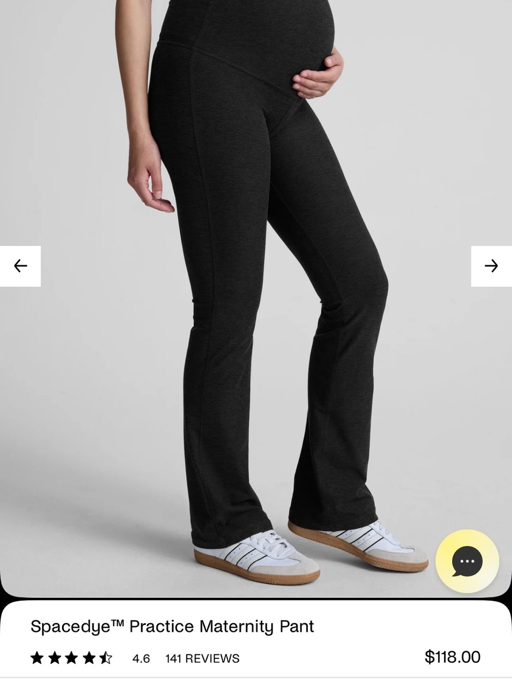 Beyond Yoga Maternity Pant in Black